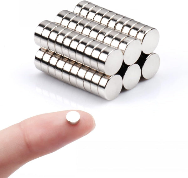 60 Pack Small Magnets for Crafts,Mini,Tiny,Fridge,Refrigerator,Whiteboard,Round,Multi-Use Magnets