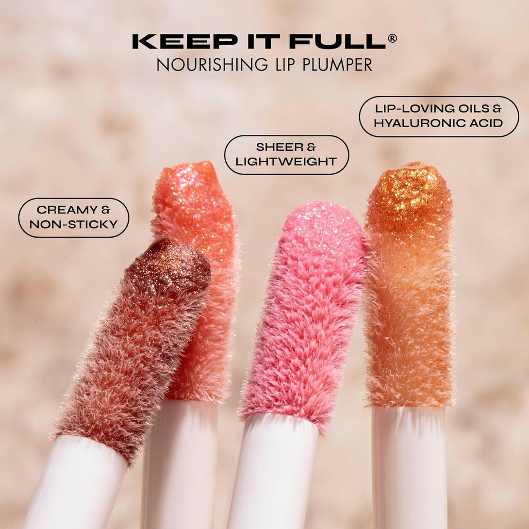 Milani Lip Gloss, Keep It Full Nourishing Lip Plumper with Hyaluronic Acid & Peptides for Soft, Fuller-Looking Lips (0.13 Fl. Oz.) Rosewood