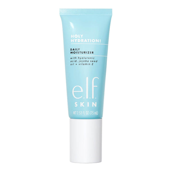 E.L.F. SKIN Holy Hydration! Daily Hydration Moisturizer, Ultra-Hydrating Formula, Infused with Aloe, Jojoba Oil & Shea Butter, Vegan & Cruelty-Free, 2.53 Fl Oz