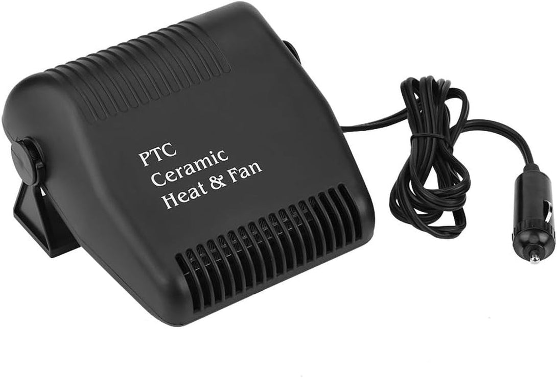 Car Heater Defroster,12V Cooling Fan Heater 2 in 1 Portable Fast Heating Low Noise Car Ceramic Heating Windshield Defroster Demister