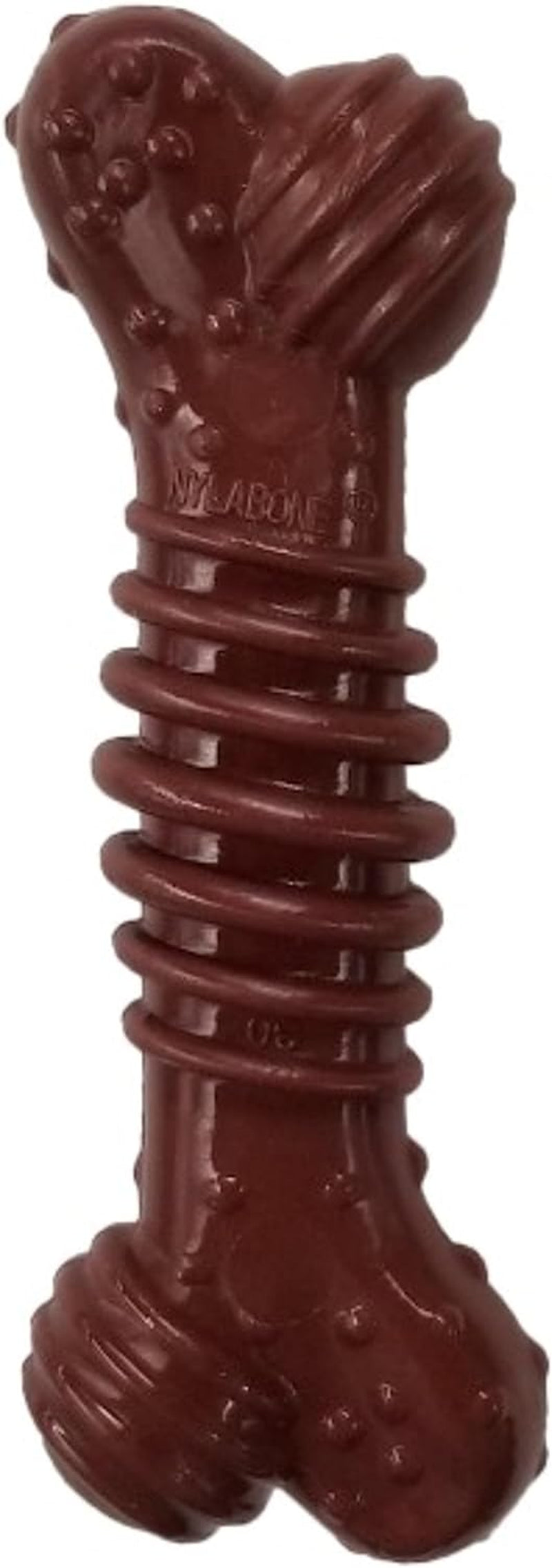 Nylabone Textured Dental Bone Power Chew Toy for Dogs, Dog Toys for Aggressive Chewers, Flavor Medley Flavor, Small - up to 25 Ibs, 1 Count