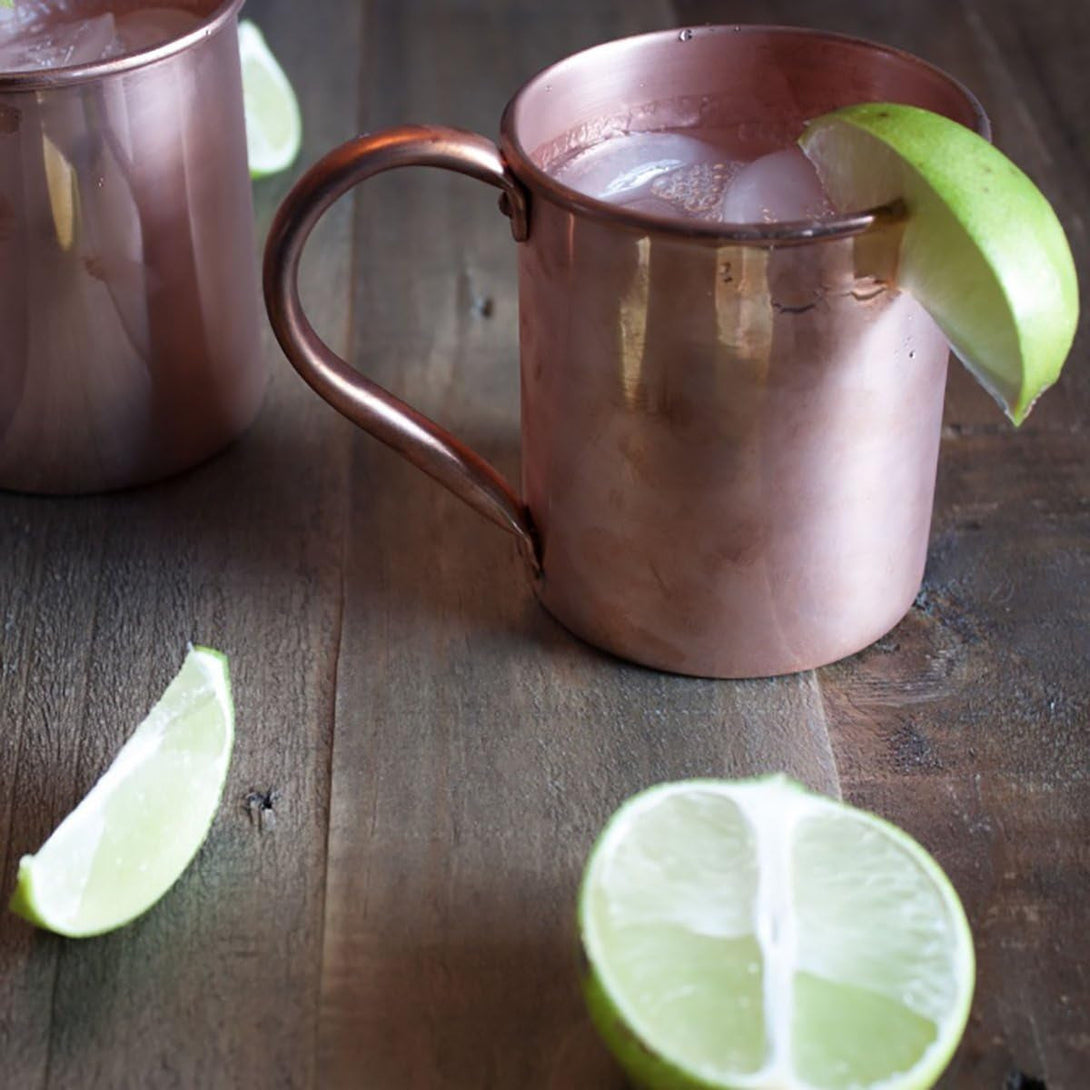 Moscow Mule Copper Mug by Solid Copper - Authentic Moscow Mule Mugs Unlined 16 Oz