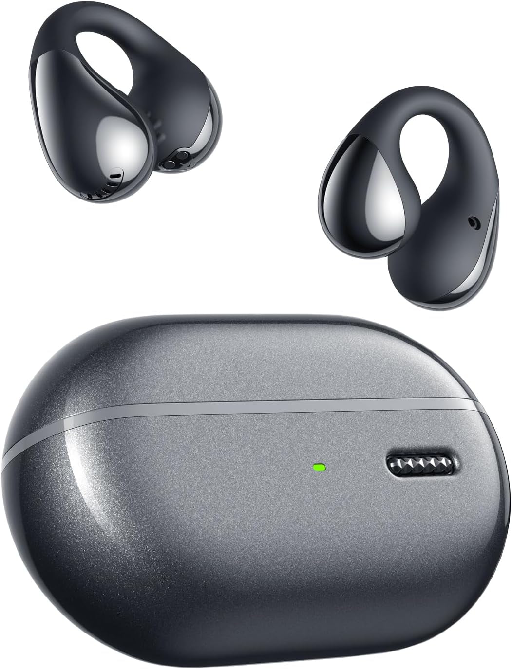 Soundpeats Pearlclip Pro Ear Ultra Open Ear Earbuds Wireless Headphones Bluetooth 5.4 Earphones Clip on Ear Buds with Mic, IPX5 Waterproof, 24 Hrs Play for Running Cycling Fitness