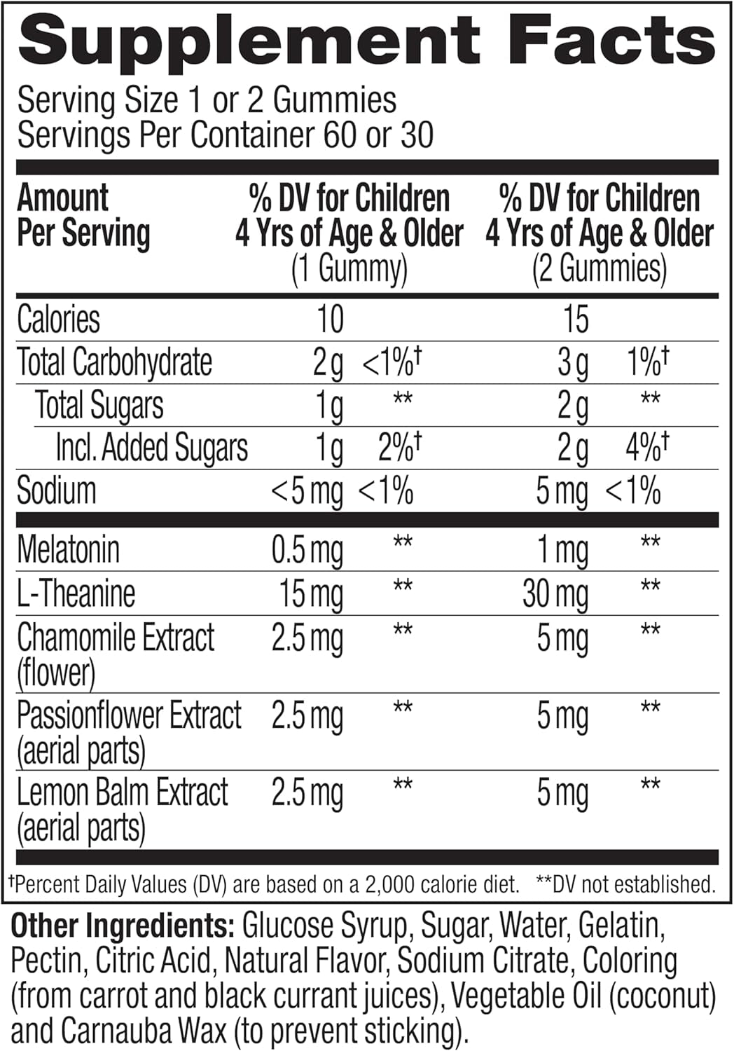 OLLY Kids Sleep Gummy, 0.5Mg Melatonin, L Theanine, Chamomile, and Lemon Balm, Childrens Chewable Supplement, Occasional Sleep Support, Raspberry - 60 Count