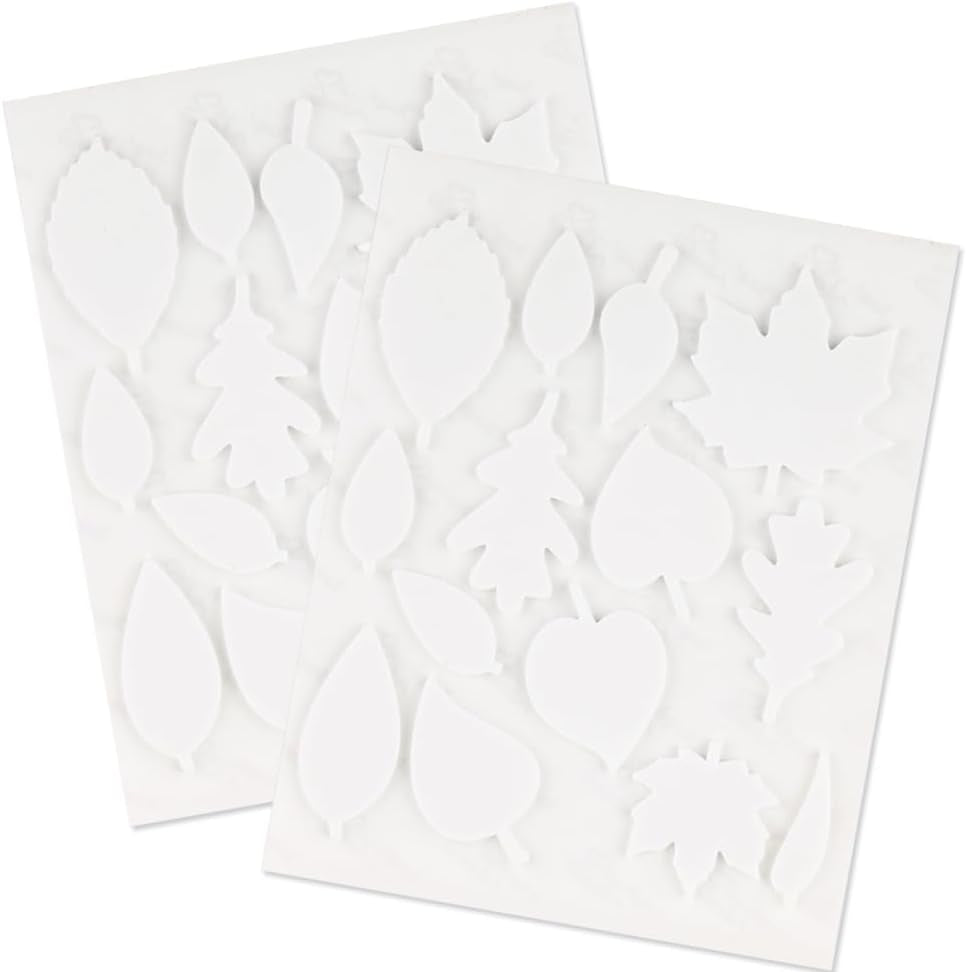 3L Corporation Self-Adhesive Scrapbook Foam Embellishment Shapes, Leaves