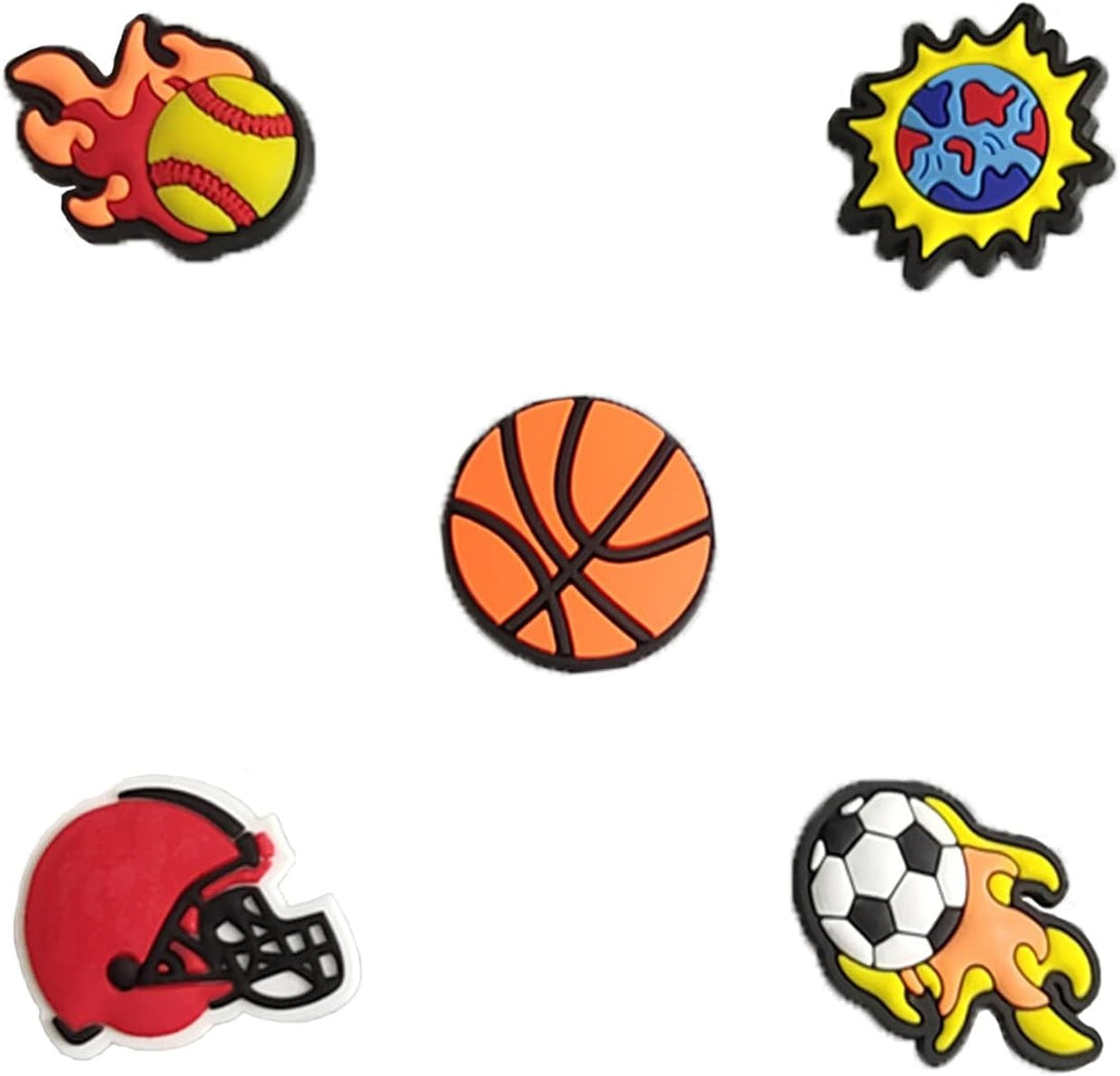 UNISKY 35,50,100Pcs Random Shoe Charms for Boys Cartoon PVC Shoe Accessories, Different Shapes of Shoe Decorations and Bracelets Wristbands Party Gifts