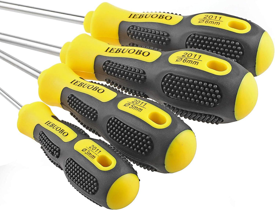 6 Piece Precision-Magnetic-Screwdriver-Tool-Set-Phillips-Flat-Head Tips Screw Driver Small Flathead Non-Slip for Repair Home Craft Improvement,With Magnetizer/Demagnetizer Tool