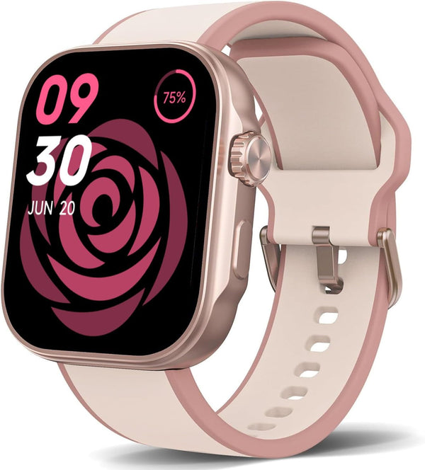 Smart Watch for Women, 1.99" AMOLED Display Fitness Tracker,Smartwatch(Answer/Make Calls), IP68 Waterproof 100+ Sport Mode Activity Tracker, Heart Rate Sleep Monitor, Ios Android Compatible