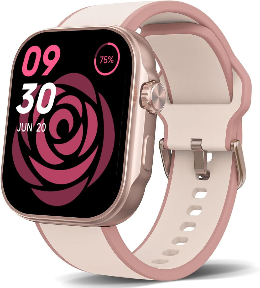 Smart Watch for Women, 1.99" AMOLED Display Fitness Tracker,Smartwatch(Answer/Make Calls), IP68 Waterproof 100+ Sport Mode Activity Tracker, Heart Rate Sleep Monitor, Ios Android Compatible