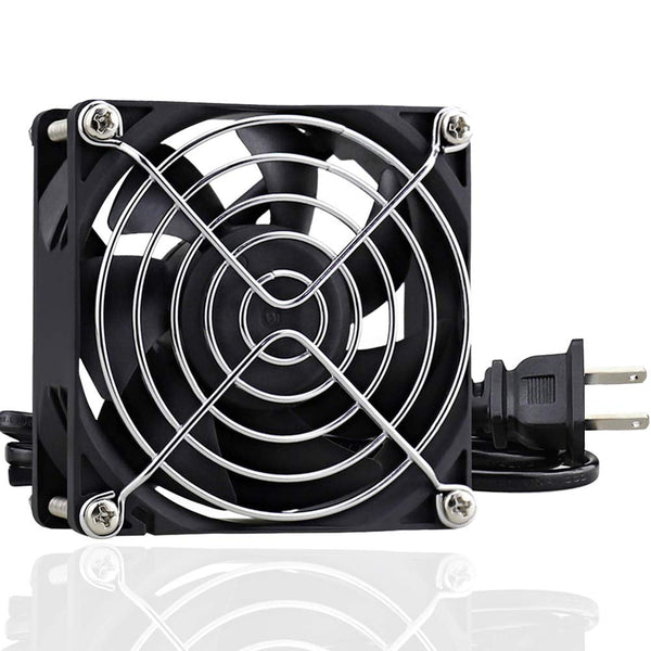 GDSTIME EC AXIAL 8025, Muffin Fan 110V 115V 120V 220V 240V AC 80Mm X 25Mm Small Brushless Cooling Fan with Switch Power Cord for DIY Ventilation Exhaust Projects