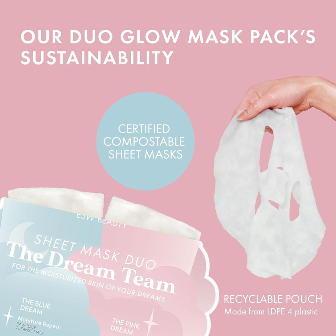 ESW Beauty Dream Team Sheet Mask Duo: for the Moisturized Skin of Your Dreams