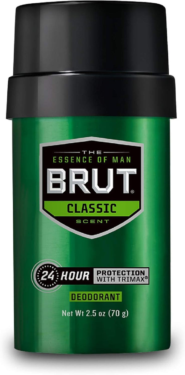 Brut Classic round Deodorant Stick, 2.5 Ounces (2 Pack)