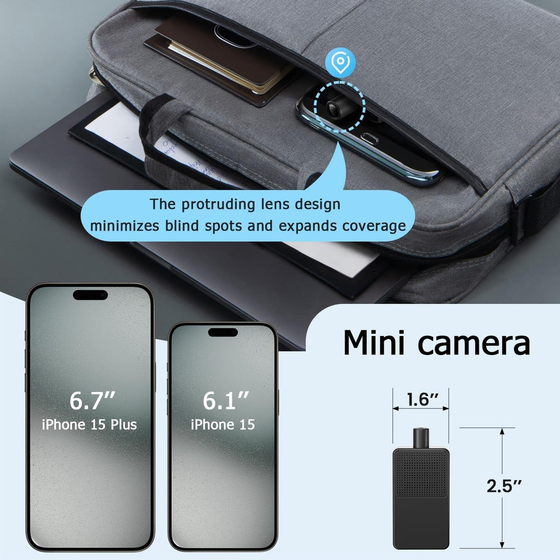 Mini Camera Wireless, 4K HD Nanny Cam, 10Hr Continuous Recording Wifi Small Camera, FREE Cloud & SD Storage, No Wifi Needed Mini Camera, Motion Detection & Night Vision for Pet/Baby/Nanny Surveillance