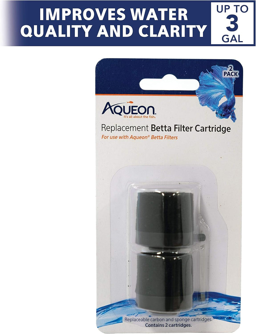 Aqueon Betta Filters Cartridges, 2PK
