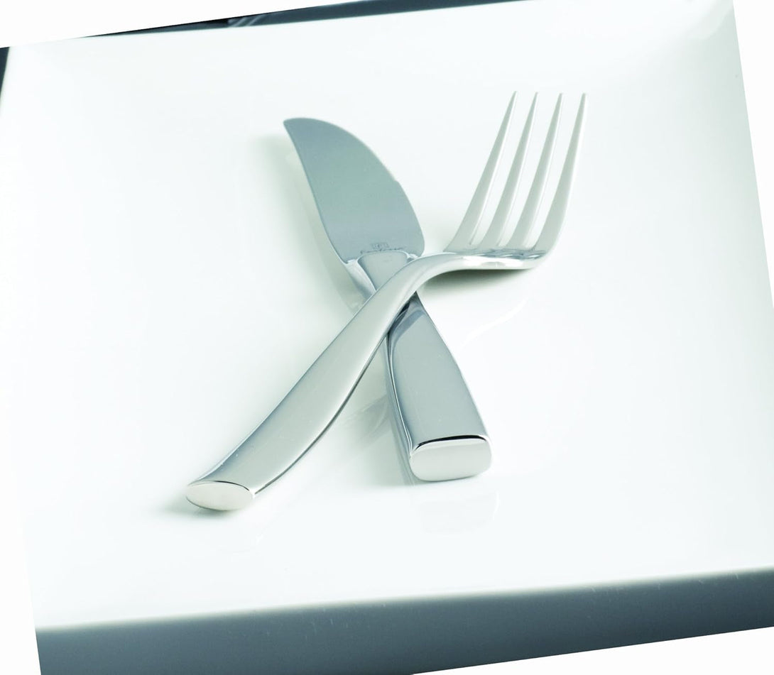 Fortessa Lucca 18/10 Stainless Steel Flatware, 5 Piece Place Setting, Service for 1