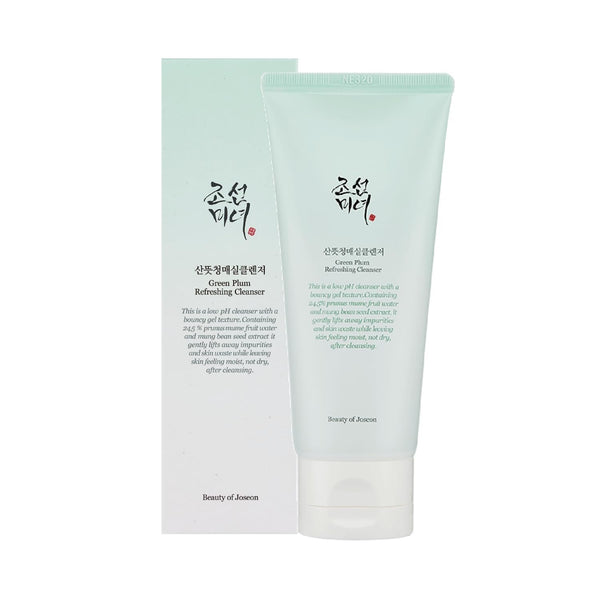 Beauty of Joseon Green Plum Refreshing Cleanser Gel Type Deep Pore Cleansing, Acne Face Wash, Blackhead Remover for All Skin Types, Korean Skincare 100Ml, 3.38 Fl.Oz