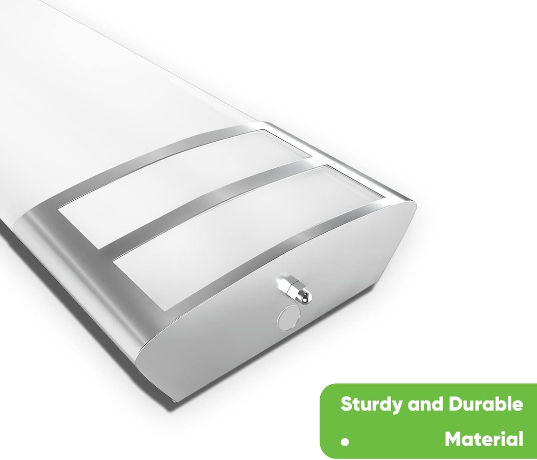 ANTLUX 4FT LED Flush Mount Puff Lights, 40W 4500LM, 4000K Neutral White, 48 Inch