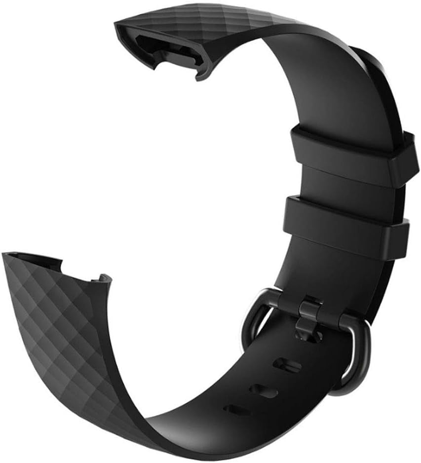 Replacement Bands Compatible with Fitbit Charge 4 / Charge 3, Silicone Fitness Sport Wristbands for Women Men Small Large
