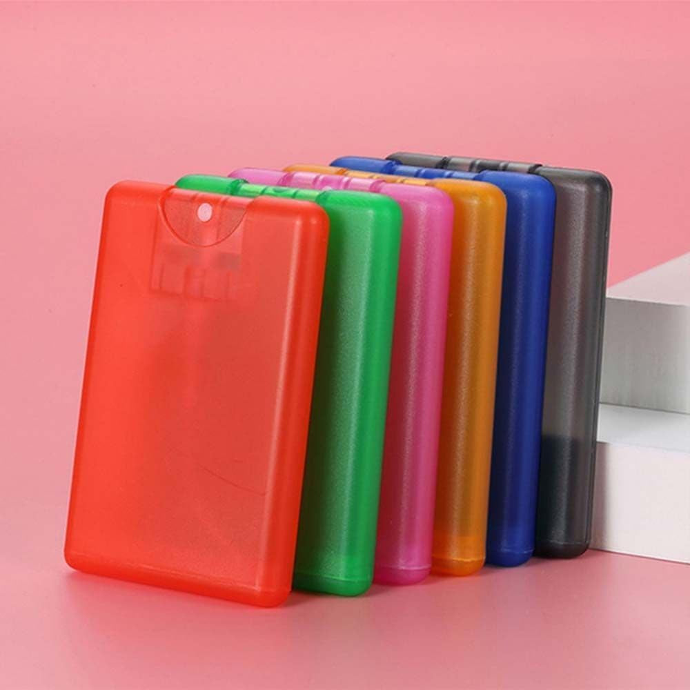 5Pcs Pink 20Ml/ 0.67Oz Card Type Spray Bottles Refillable Perfume Atomizer Container Portable Fine Mist Spray Bottle Travel Bottle Refillable Cosmetic Spray Bottles for Women Beauty and Personal Care