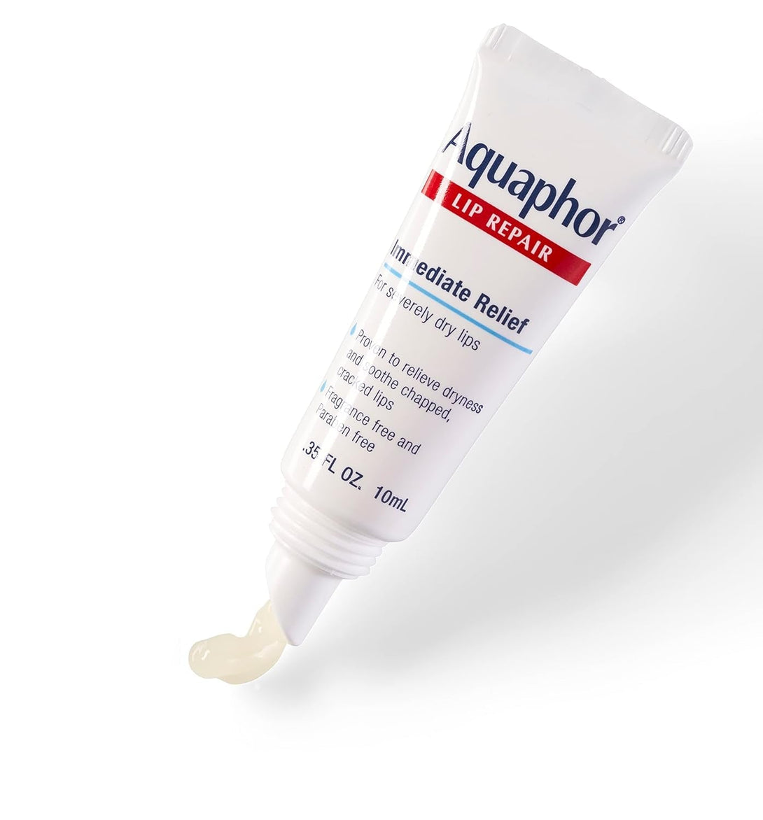 Aquaphor Lip Repair Ointment, Moisturizing Lip Balm Pack, Relieves Dryness, 0.35 Tube, Pack of 2