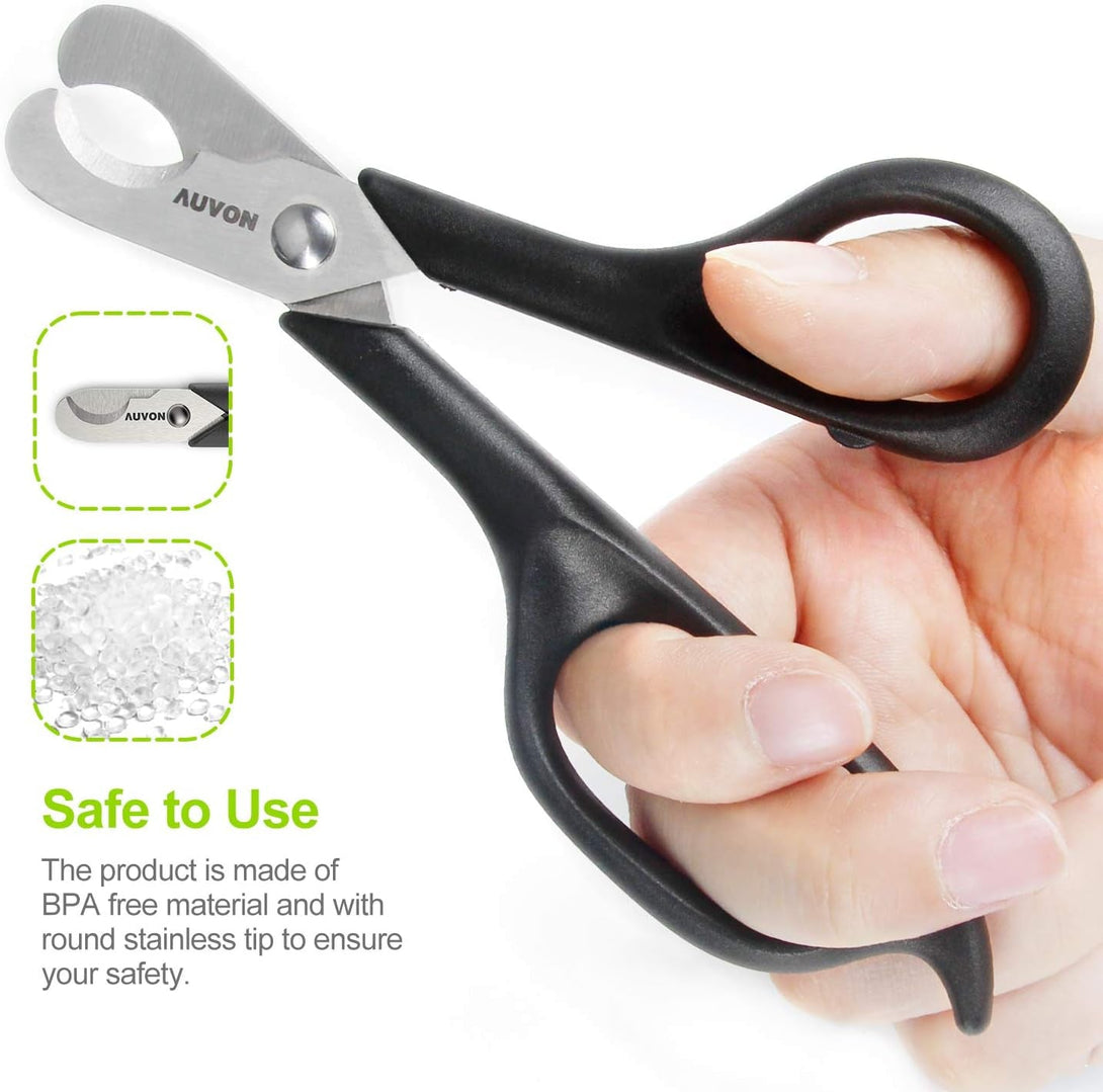 AUVON Scissors-Shaped Pill Cutter, Sharp Blade Pill Splitter for Easily Dividing Most 5-15Mm Vitamins, Tablets and Medications in Half