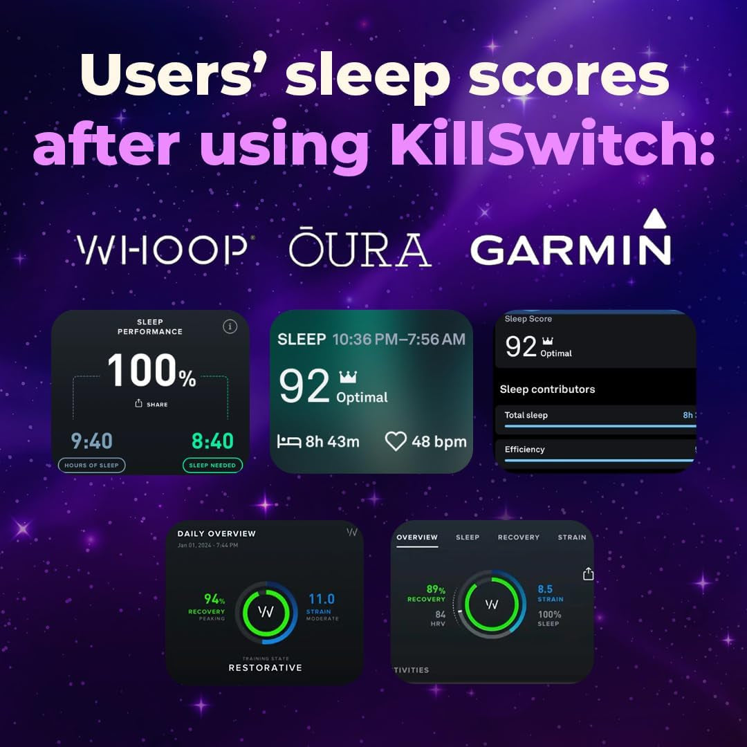 Killswitch Magnesium Hot Chocolate Sleep Aid – Sleep Cocoa Nootropic Sleep Support Supplement, Magnesium Powder for Restful Nights & Productive Days, Real Cacao, Sugar‑Free, Made in USA, 30 Servings