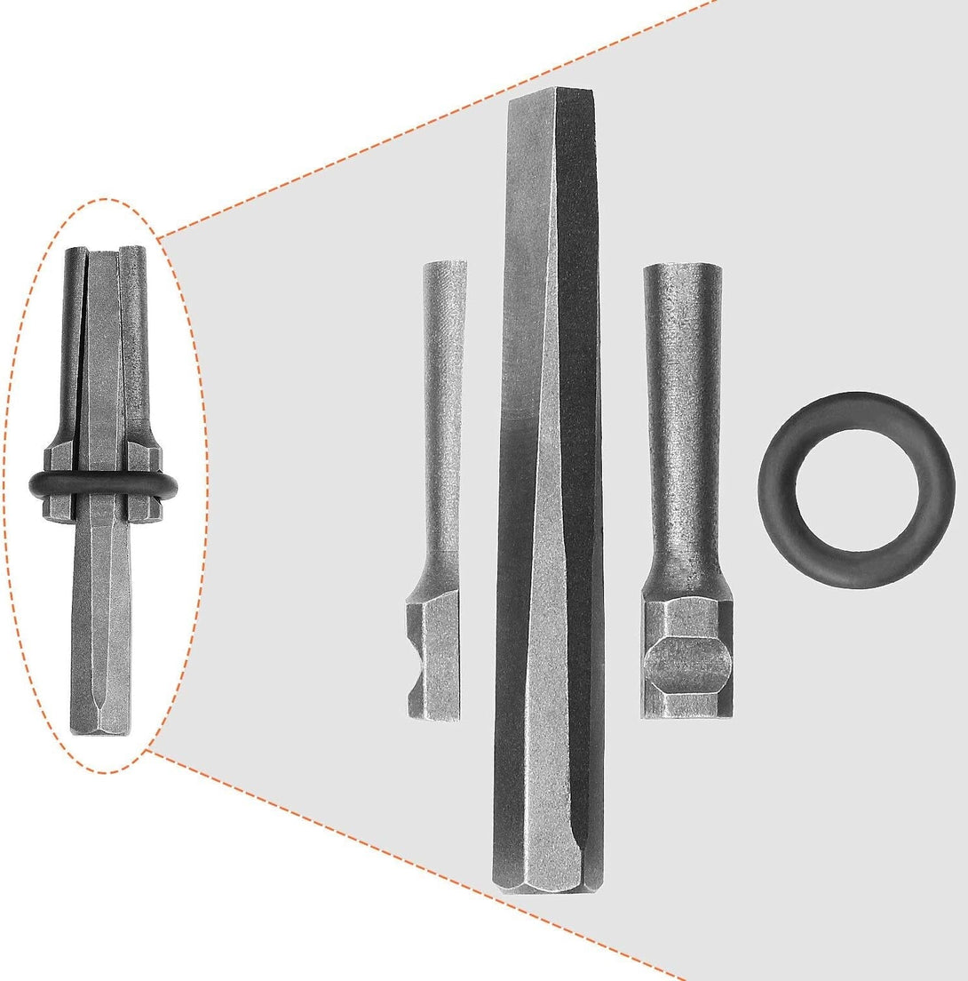 5 Packs of Heavy Duty Wedge and Feather Shims, Abuff 3/4 Inch Plug Shim and Wedge Concrete Rock Stone Splitter Hand Tools