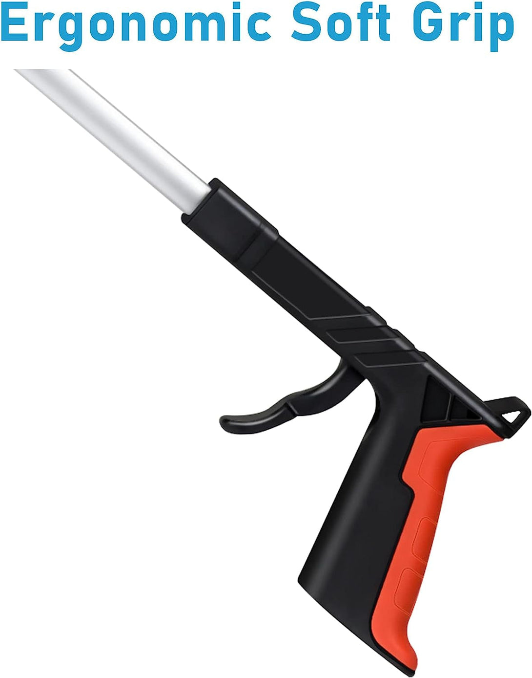 2025 Upgrade Grabber Reacher Tool, 360° Rotating Head, Wide Jaw, 32" Foldable, Trash Claw Grabbers for Elderly, Reaching Tool for Trash Pick up Stick, Litter Picker, Arm Extension (Orange3)