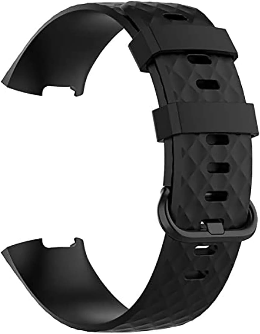 Replacement Bands Compatible with Fitbit Charge 4 / Charge 3, Silicone Fitness Sport Wristbands for Women Men Small Large