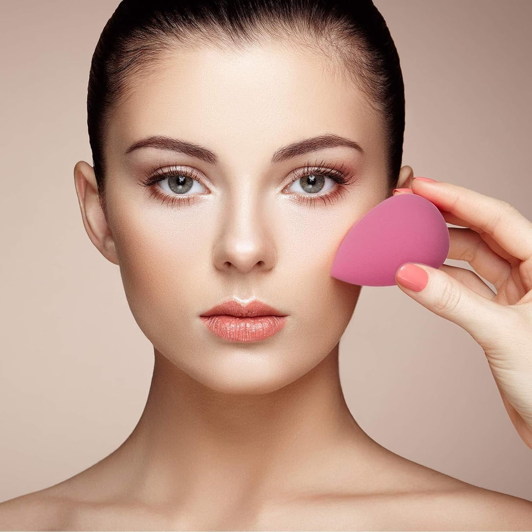 14PCS Makeup Sponge Set, Beauty Blender Sponge for Foundation Blending with 3PCS Mini Makeup Sponges & 4PCS Triangle Powder Puff, Soft Make up Sponges for Face Cosmetic Applicator for Powder Liquid