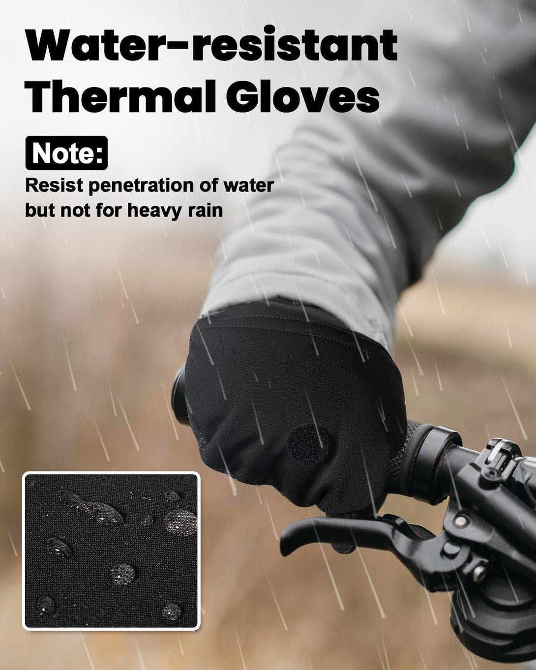 RIGWARL -5℉ Winter Warm Gloves with Thickest Thermal Plush for Extreme Cold Weather, Completely Waterproof Gloves Men Women