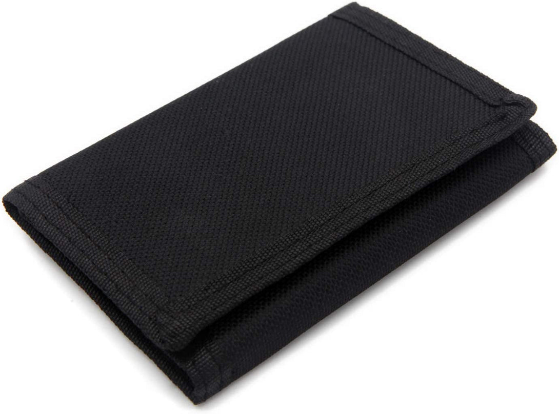 AI-DEE RFID Trifold Canvas Outdoor Sports Wallet for Kids - Front Pocket Wallet with Magic Sticker
