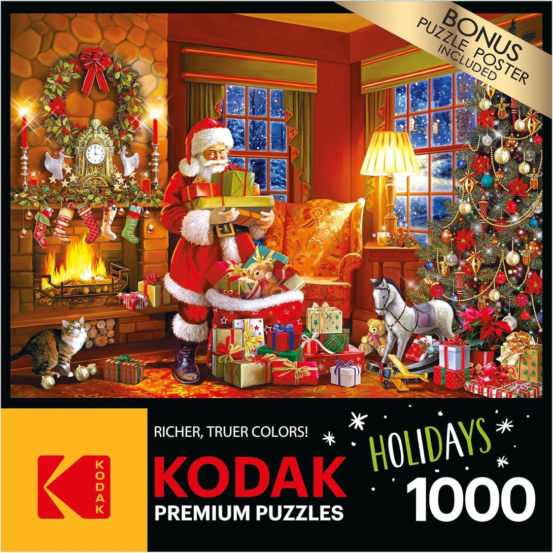 Roseart - Kodak Premium - Christmas Eve Delivery - 1000 Piece Jigsaw Puzzle for Adults