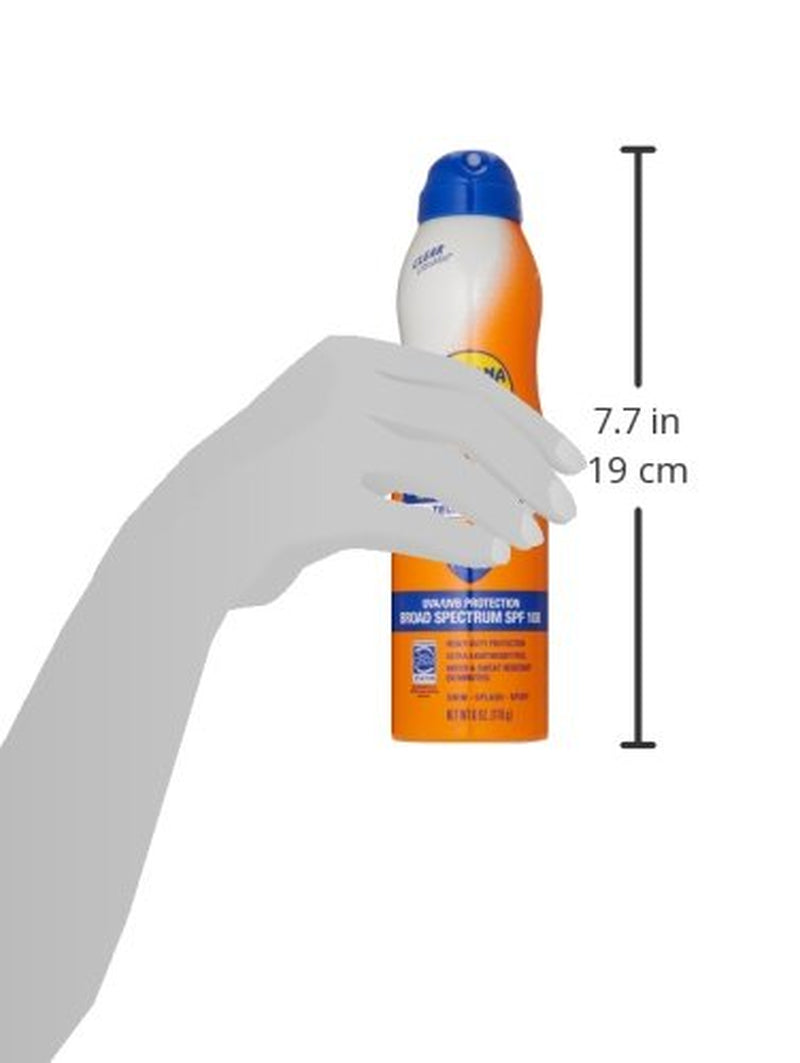 Banana Boat Sport Ultra SPF 100 Sunscreen Spray, 6Oz | Sport Sunscreen Spray SPF 100, Banana Boat Sunscreen SPF 100 Spray, High SPF Sunscreen, Water Resistant Sunscreen, 6Oz