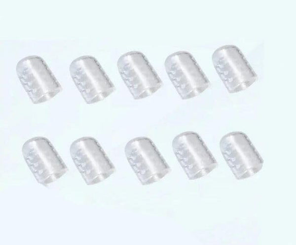 10Pcs Transparent Toe Covers for Women,Breathable Silicone Anti-Friction Toe Protector Clear Gel Little Toe Protectors Toe Sleeves for Blisters,Bunion Pads,Health and Household,Foot Health