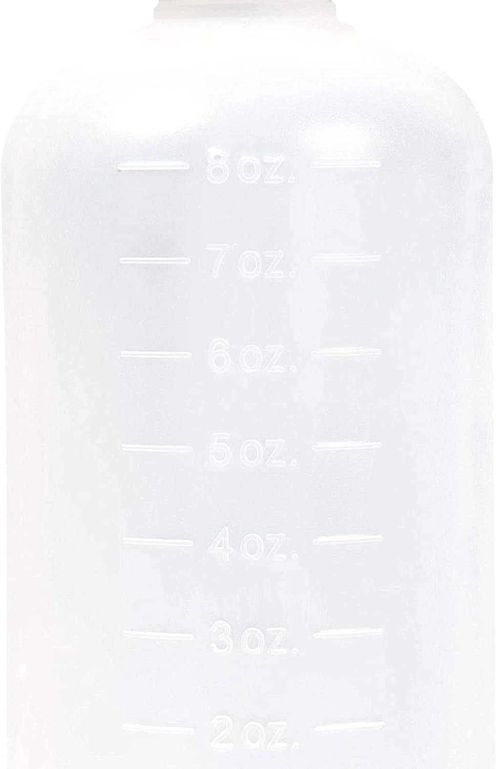 Juvale Boston round Squeeze Bottles with Twist Caps (8 Oz, White, 12 Pack)