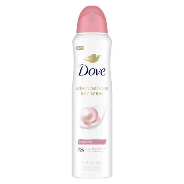 Dove Advanced Care Antiperspirant Deodorant Spray Beauty Finish to Help Skin Barrier Repair after Shaving by Boosting Skin'S Ceramide Levels 72-Hour Antiperspirant Dedorant for Soft Underarms 3.8 Oz