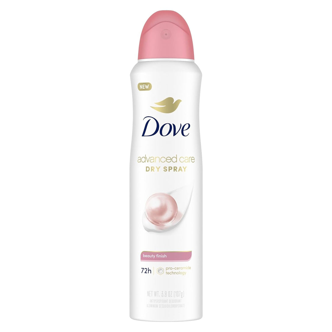 Dove Advanced Care Antiperspirant Deodorant Spray Beauty Finish to Help Skin Barrier Repair after Shaving by Boosting Skin'S Ceramide Levels 72-Hour Antiperspirant Dedorant for Soft Underarms 3.8 Oz