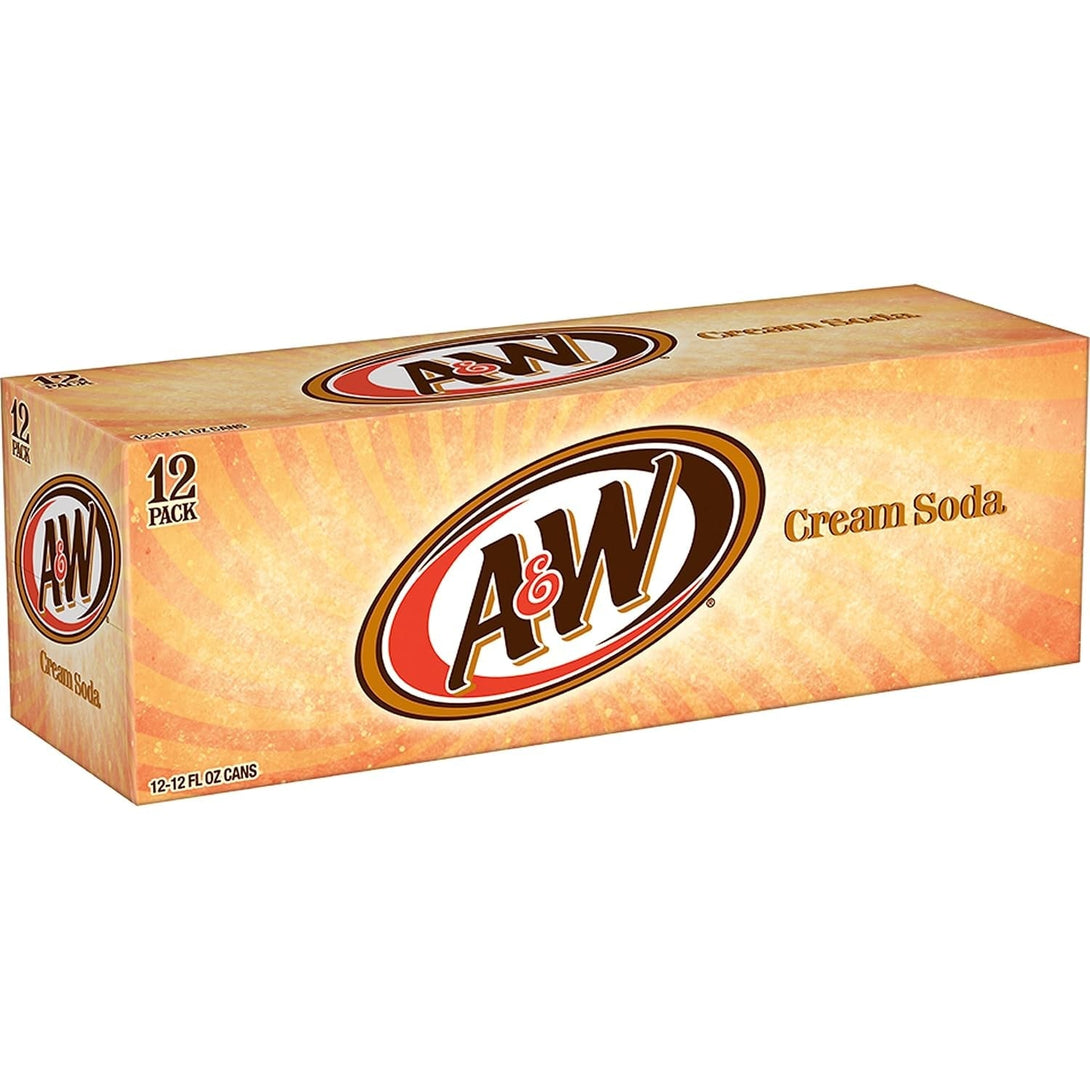 A&W Cream Soda, 12 Fl Oz Cans, 12 Pack
