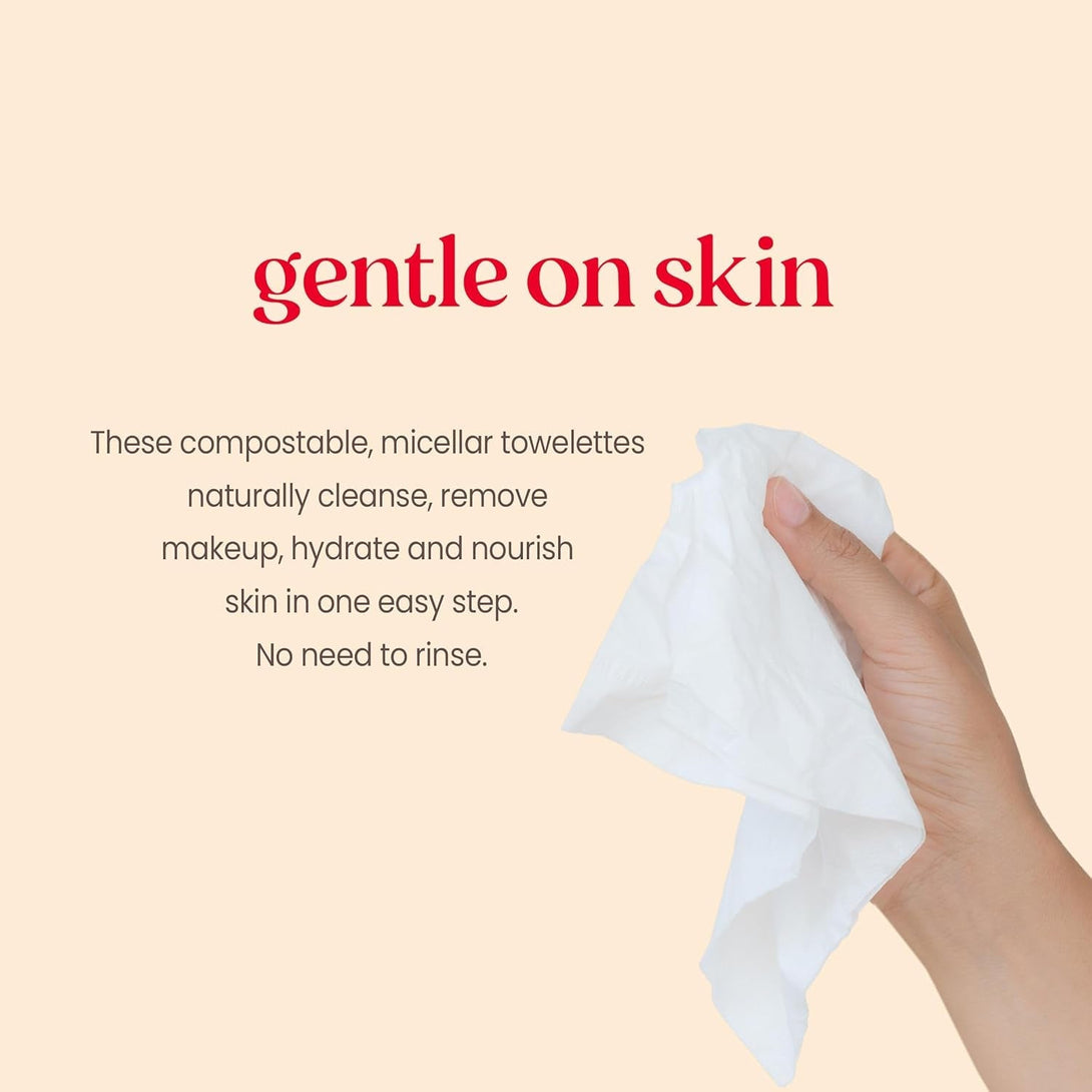 Burt'S Bees Rose Water Face Wipes, for All Skin Types, Hydrating Micellar Makeup Remover & Facial Cleansing Towelettes, 30 Ct (3-Pack)