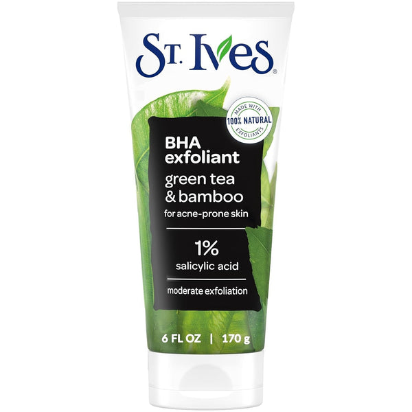 St. Ives Blackhead Clearing Face Scrub, Green Tea, 6 Oz