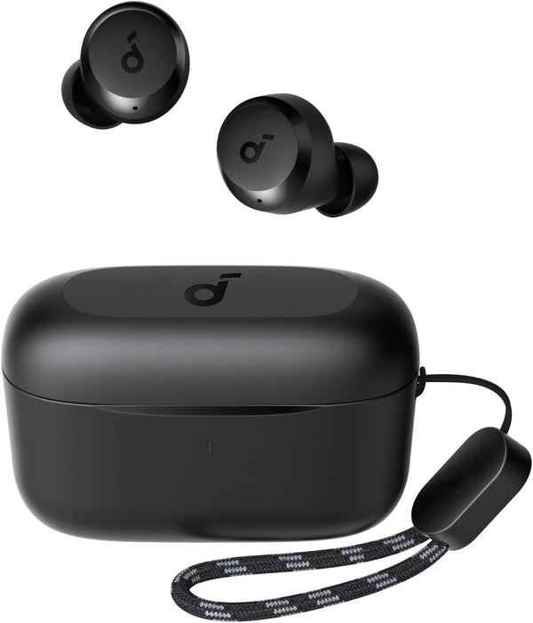 Soundcore by Anker A20I True Wireless Earbuds, Bluetooth 5.3, App, Customized Sound, 28H Long Playtime, Water-Resistant, 2 Mics for AI Clear Calls, Single Earbud Mode