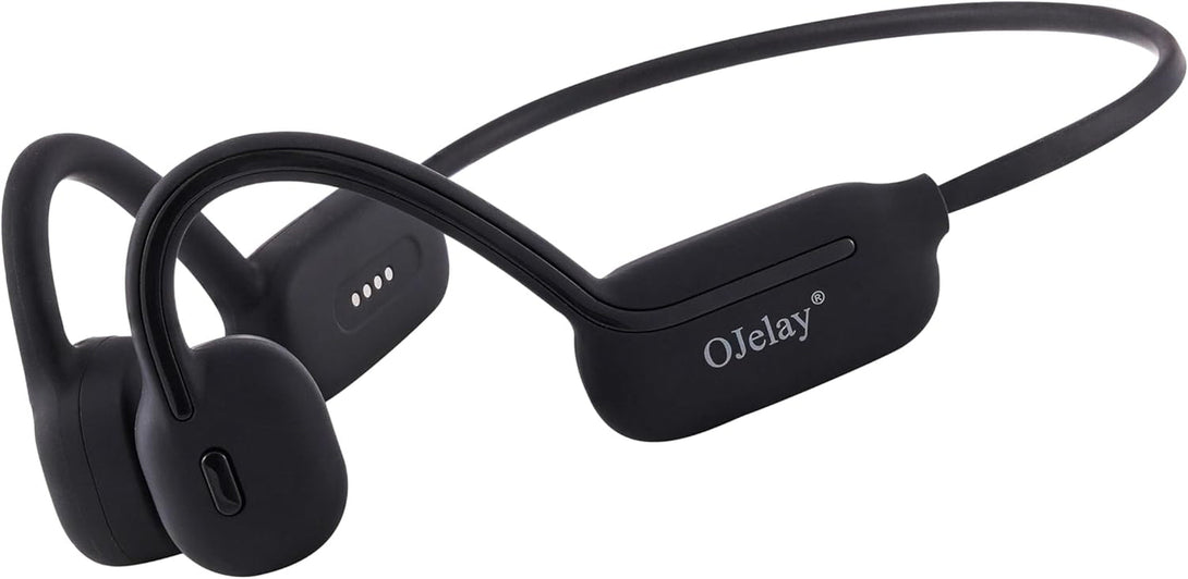 Ojelay Bone Conduction Wireless Headphones, IPX8 Waterproof Sport Earphone, Internal 32G Memory Wireless Music Player, Open-Ear Bluetooth 5.3 Water Resistant Headphone, for Swimming, Running