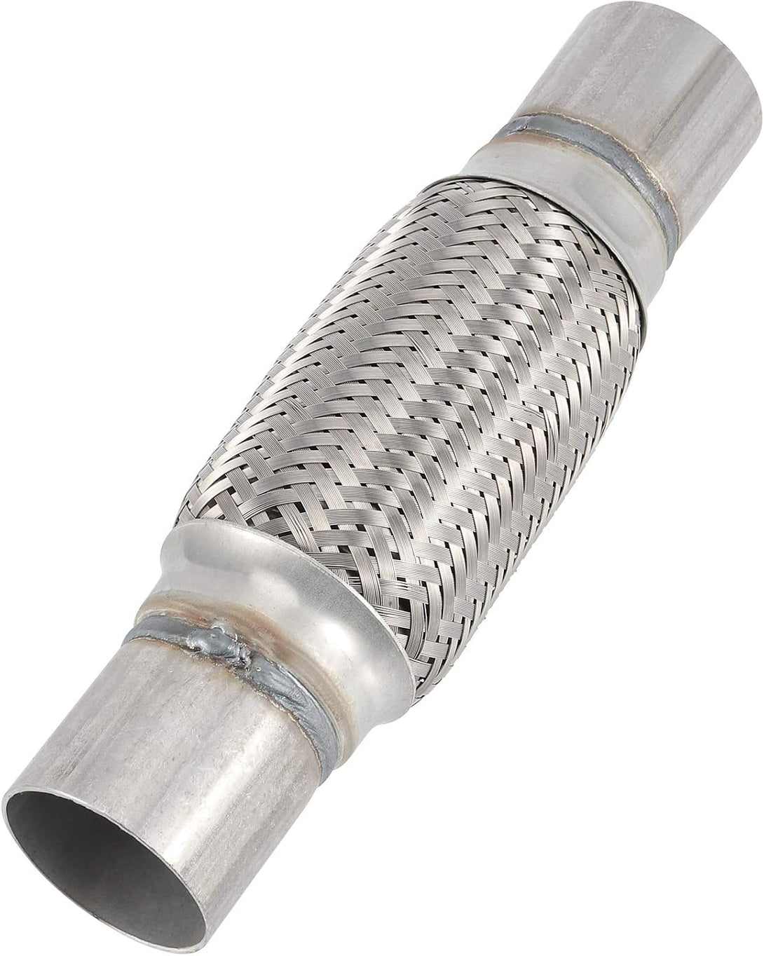 4 Pack 2 X 6 Inches Stainless Steel Heavy Duty Exhaust Flex Pipe, Double Braid Exhaust Flex Tube, Overall Length 10 Inches
