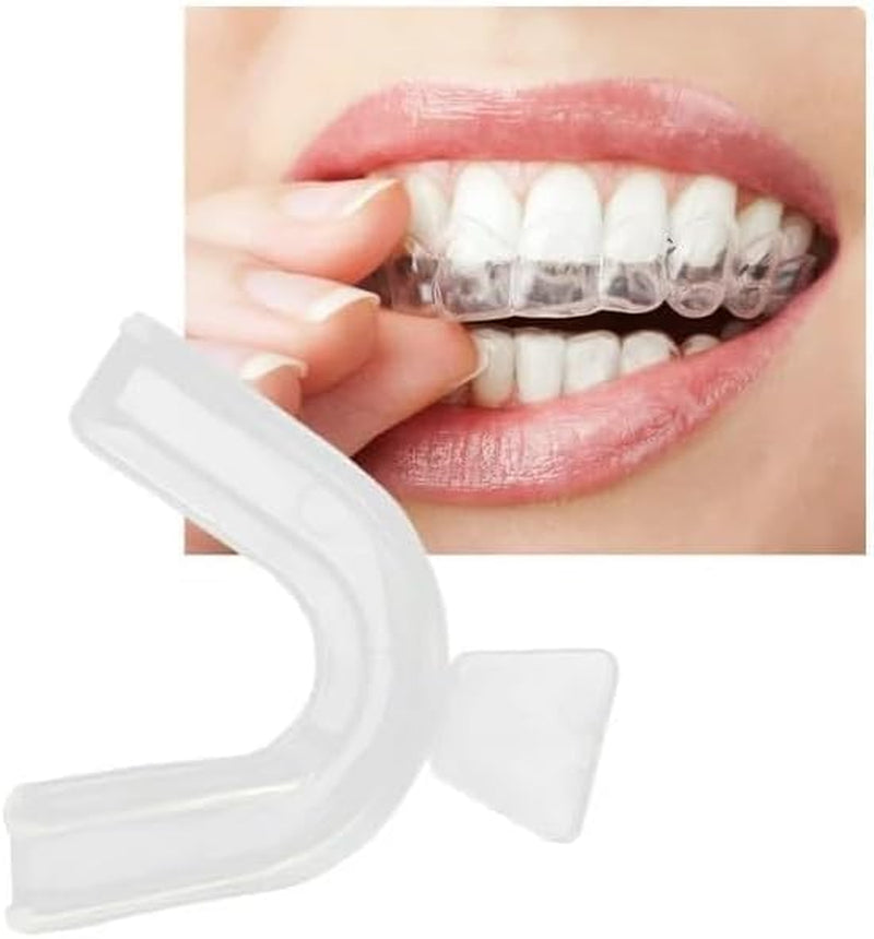 4Pcs Transparent Mouth Guard Silicone Grinding Guard Teeth Whitening Tray Sleeping Gum Shield for Sports Bruxism Bite Guard,Teeth Grinding Guards,Health and Household,Oral Care,Easy to Use