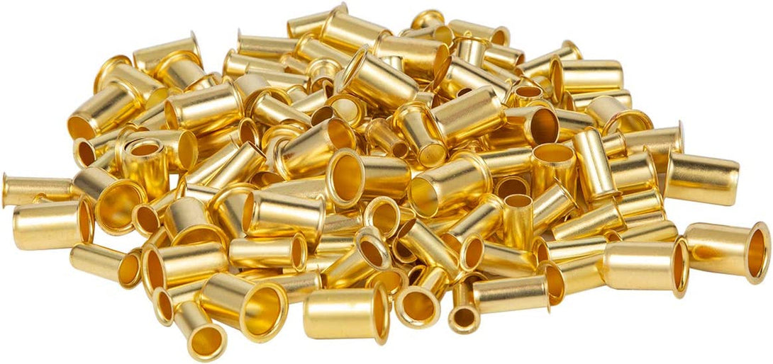 160Pcs Tube OD(1/4" 5/16'' 3/8" 1/2") Brass Compression Insert,Brass Compression Fitting Assortment Kit, Insert Tube Support Compression Sleeve Fitting