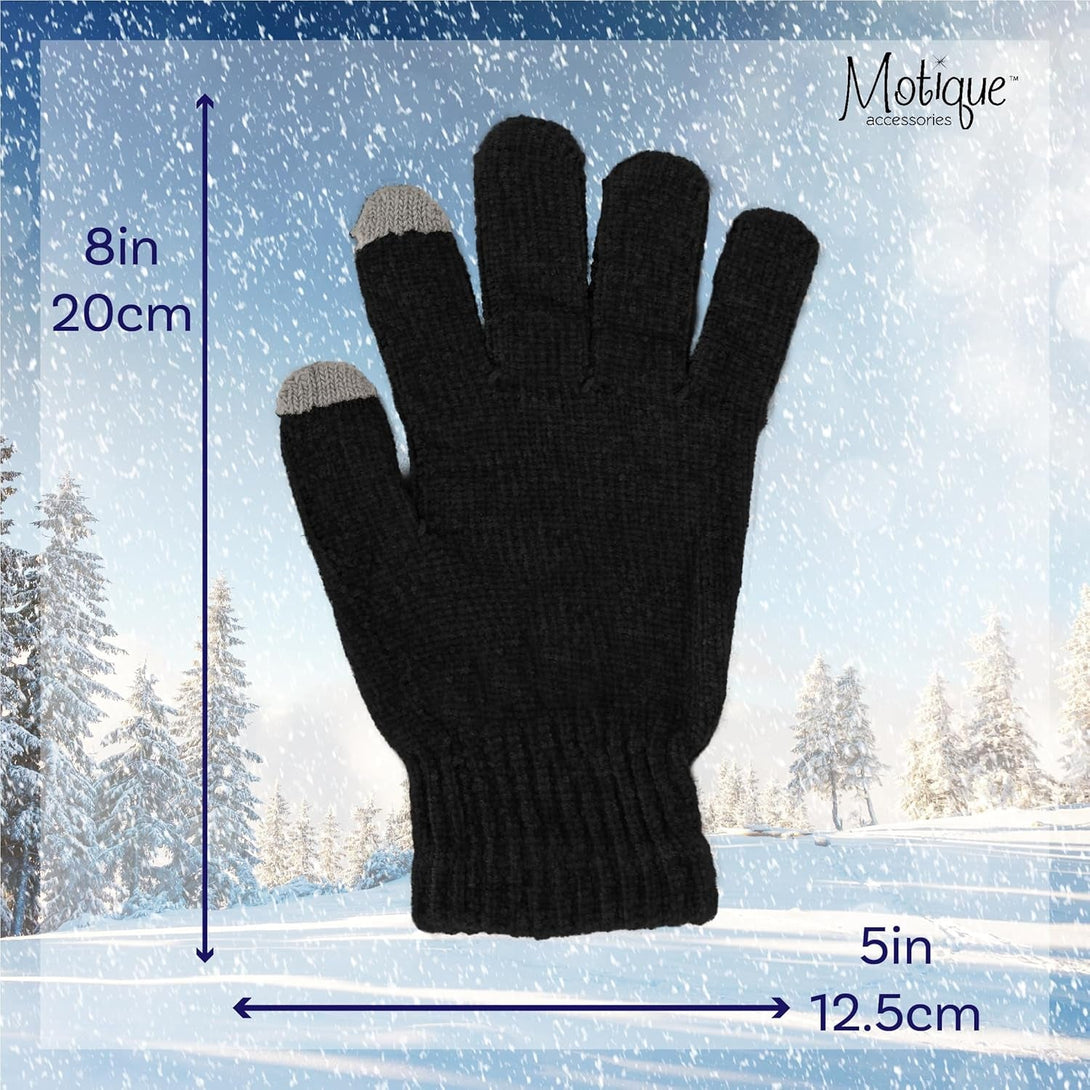 Motique Accessories Chenille Gloves Women Winter Magic Warm Gloves