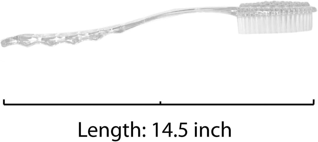 Aquasentials Long Handle Bath Brush (Clear Handle)