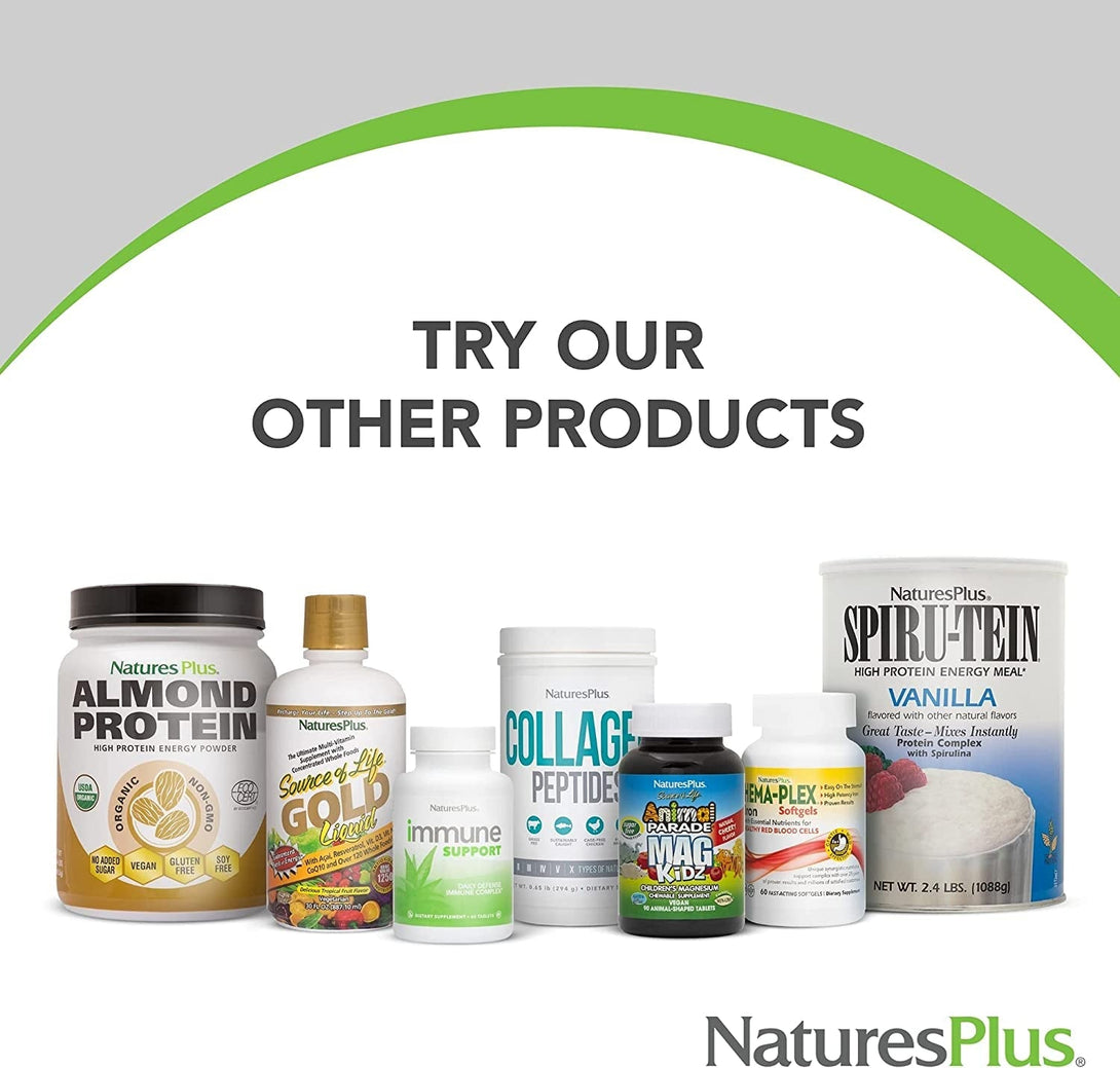 Natures plus Vitamin B1 (Thiamin HCI), Sustained Release - 300 Mg, 90 Vegetarian Tablets - Gluten-Free - 90 Servings