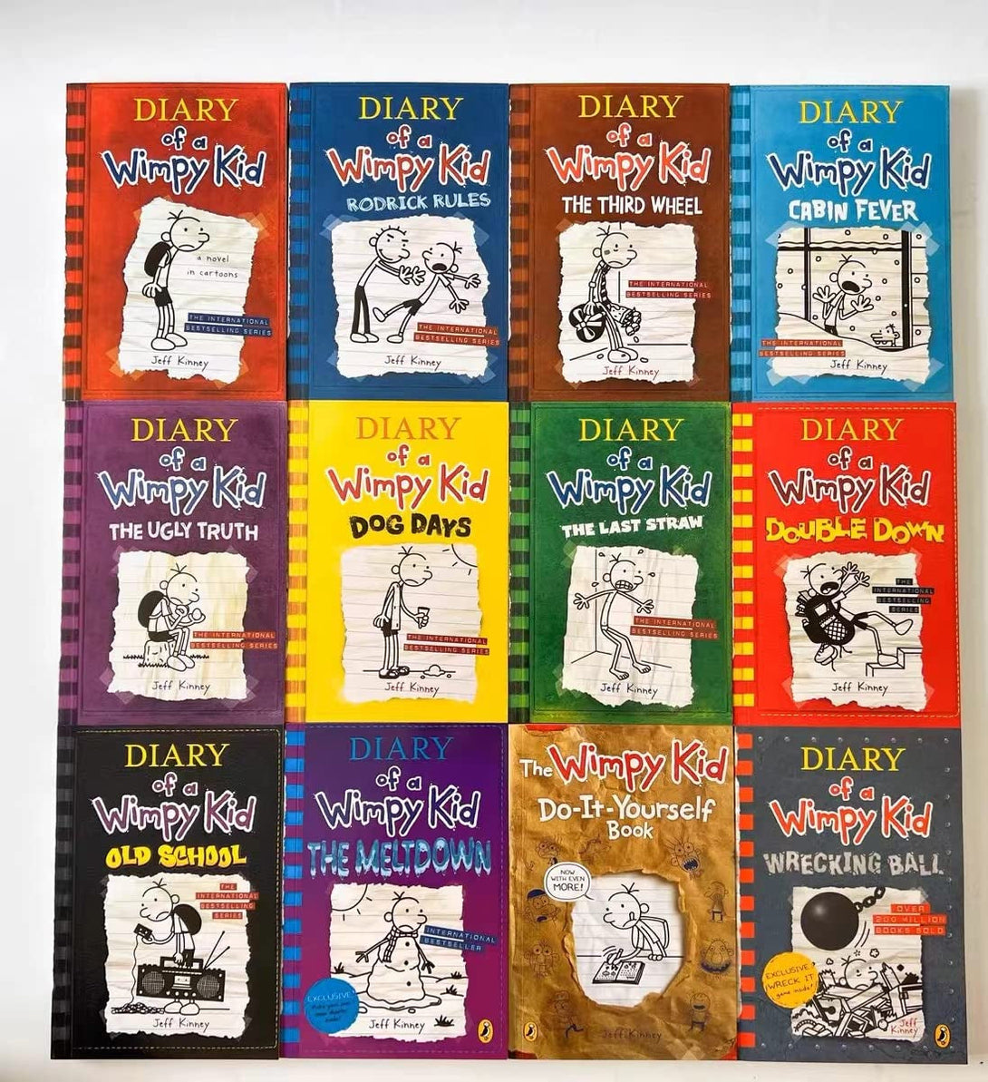 A Library of Diary of a Wimpy Kid 1-21 Books Complete Collection Boxed Set Paperback